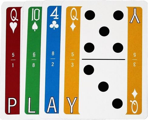 Flexdeck: (الدومينو، ألعاب الكلمات، ألعاب الورق مجتمعة) الكل في واحد من أوراق اللعب للأطفال والكبار للسفر واللعب في المنزل in Saudi Arabia