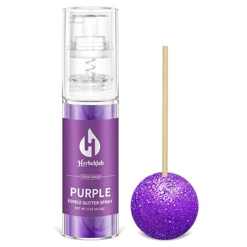 Iridescent Edible Glitter - Herbeklab Edible Glitter Spray 10g Edible Iridescent Glitter for Cakes Food Grade Drink Glitter Rainbow Edible Glitter for Cocktails Chocolate Strawberry in Saudi Arabia
