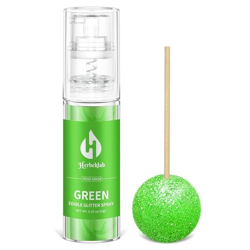 Iridescent Edible Glitter - Herbeklab Edible Glitter Spray 10g Edible Iridescent Glitter for Cakes Food Grade Drink Glitter Rainbow Edible Glitter for Cocktails Chocolate Strawberry in Saudi Arabia