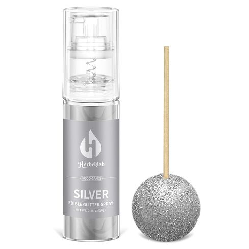 Iridescent Edible Glitter - Herbeklab Edible Glitter Spray 10g Edible Iridescent Glitter for Cakes Food Grade Drink Glitter Rainbow Edible Glitter for Cocktails Chocolate Strawberry in Saudi Arabia