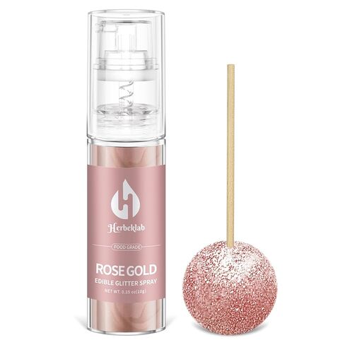 Iridescent Edible Glitter - Herbeklab Edible Glitter Spray 10g Edible Iridescent Glitter for Cakes Food Grade Drink Glitter Rainbow Edible Glitter for Cocktails Chocolate Strawberry in Saudi Arabia