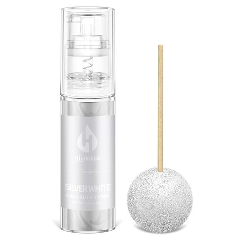 Iridescent Edible Glitter - Herbeklab Edible Glitter Spray 10g Edible Iridescent Glitter for Cakes Food Grade Drink Glitter Rainbow Edible Glitter for Cocktails Chocolate Strawberry in Saudi Arabia