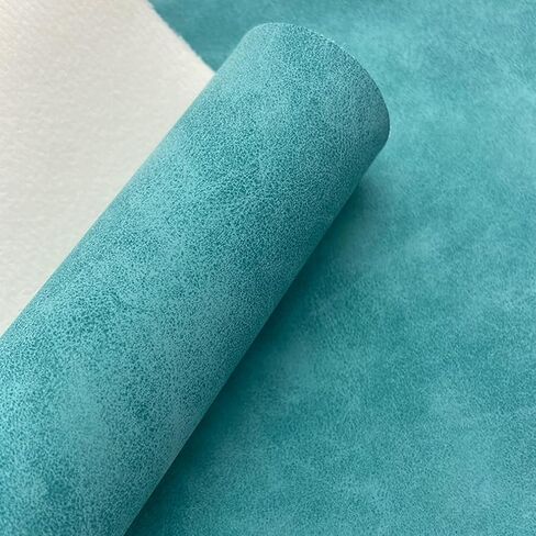 12" x 54" Soft Vegan Synthetic Faux Leather Fabric for DIY Crafts, Smooth Suede Craft Leatherette PU Fabric for Keychains Hairbows Projects Dark Green in Saudi Arabia