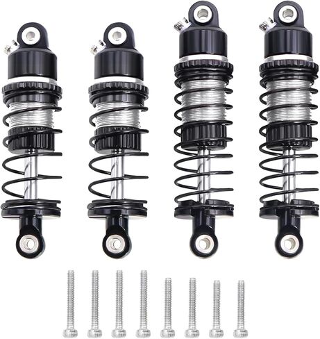 Aluminum Front Rear Oil Shock Absorber 31MM 35MM For Losi 1/24 1/28 Micro-B Micro-T LOS00007 2WD WLtoys 244016 RC Buggy LOS-1765 (Red) in Saudi Arabia
