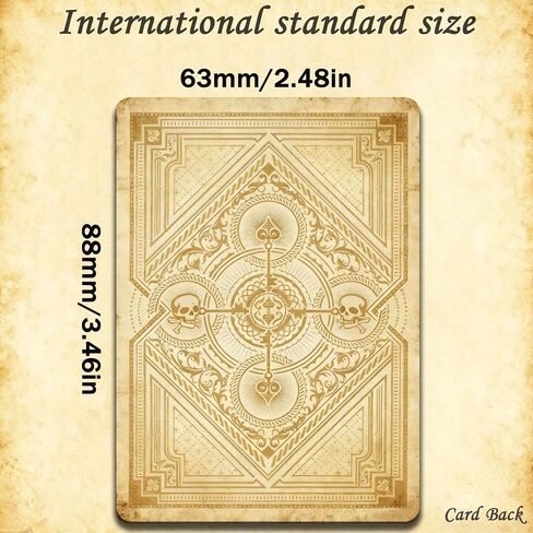 Retro Style Playing Cards, Poker Cards Pirate Series NO.11, 54 Unique Illustrations Playing Card, Double-Sided Anti Slip Pattern Design, Suitable for Collection and Gift. in Saudi Arabia