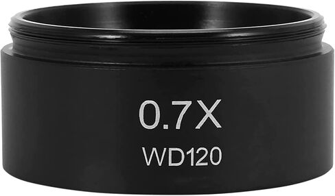 مجهر ستيريو ثلاثي العينيات عدسة موضوعية مساعدة WD120 0.7X بارلو 48 مللي متر ملحقات المجهر الخيط استبدال أجزاء الملحقات البديلة المساعدة in Saudi Arabia