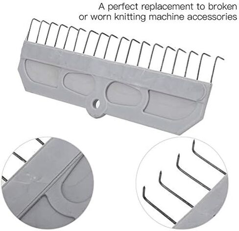 2pcs 20cm 18 Claw Knitting Claw Weight Wide Weight Hanger for Silver Reed Cast on Comb Metal Accessories in Saudi Arabia