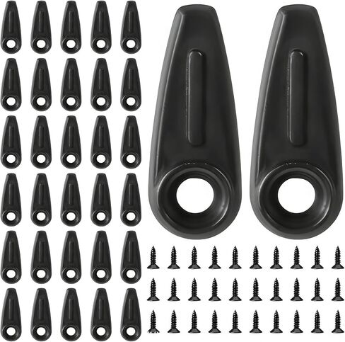 100 Pcs Metal Picture Frames Turn Button Fasteners with 100 Pcs Screws, Black Picture Frame Backing Clips Frames Back Fasteners Repair Kit for Hold Photo Picture Poster Painting in Saudi Arabia