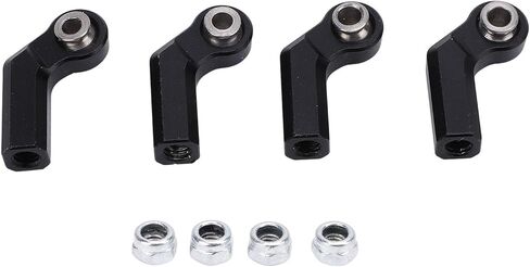 4PCSRC Link Rod Ends, Metal Ball Joint Alloy 7.0mm Diameter M4 Thread High Accuracy RC Car Bend Ball Joint for 1/10 Scale Model Cars (Black) in Saudi Arabia