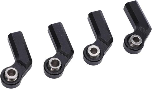 4PCSRC Link Rod Ends, Metal Ball Joint Alloy 7.0mm Diameter M4 Thread High Accuracy RC Car Bend Ball Joint for 1/10 Scale Model Cars (Black) in Saudi Arabia