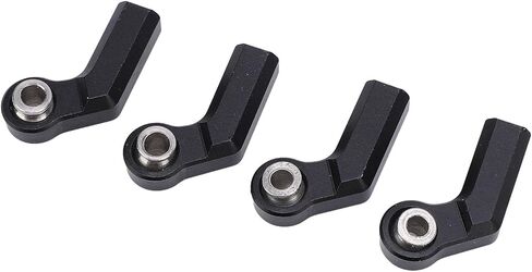 4PCSRC Link Rod Ends, Metal Ball Joint Alloy 7.0mm Diameter M4 Thread High Accuracy RC Car Bend Ball Joint for 1/10 Scale Model Cars (Black) in Saudi Arabia