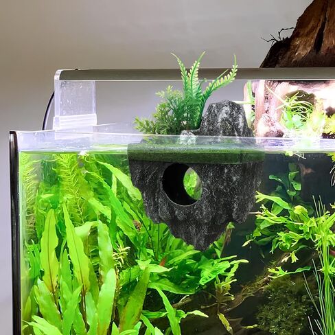 VOSAREA Floating Aquarium Lifelike Fish Hideout Rock Cave Fish Tank Fake Artificial Floating Stone Cave Shelter for Landscaping in Saudi Arabia