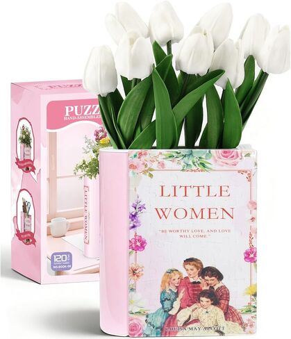 3D Puzzle Planter, 152 Pcs 3D Puzzle Vases for Adults, Flowers, Small Cute Indoor Plant Pot, Arts and Crafts for Kids 4-6, Adults, Girls, Unique Flower Vases(Grid) in Saudi Arabia