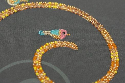 طقم تطريز بالخرز من Abris Art على قماش فني - كيتي، صغير in Kuwait