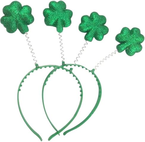 Funiverse Bulk 20-Pack Shamrock Head Boppers - St. Patrick’s Day Party Hats Fighting Irish Clover Accessories for Adults Parades Events in Saudi Arabia