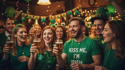 Funiverse Bulk 20-Pack Shamrock Head Boppers - St. Patrick’s Day Party Hats Fighting Irish Clover Accessories for Adults Parades Events in Saudi Arabia
