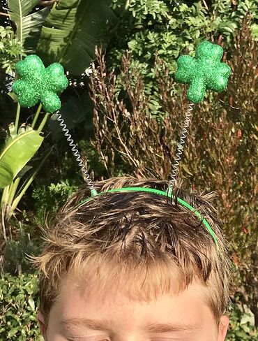 Funiverse Bulk 20-Pack Shamrock Head Boppers - St. Patrick’s Day Party Hats Fighting Irish Clover Accessories for Adults Parades Events in Saudi Arabia