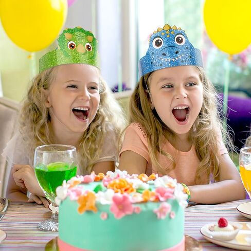 36 Pcs Dinosaur Party Hats for Kids Birthday Paper Headbands Crown for Boys Girls Dinosaur Party Decorations Supplies in Saudi Arabia
