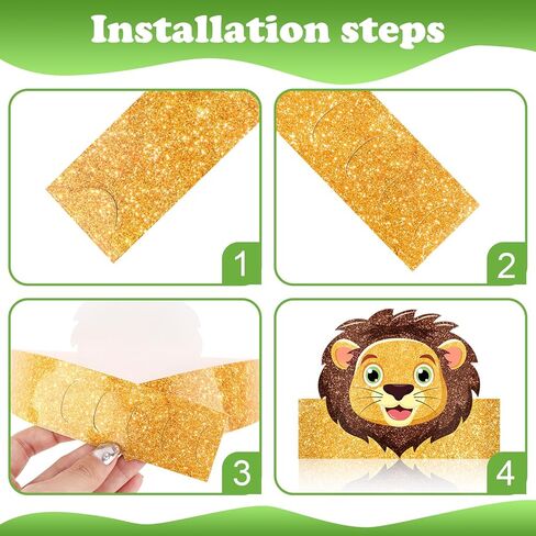 36 Pcs Animal Birthday Party Hats for Kids Jungle Safari Animal Theme Headbands Paper Party Crown Birthday Party Decorations for Boys Girls Animals Party Favor in Saudi Arabia