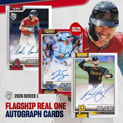 2026 Topps Series 1 (الذكرى الخامسة والسبعون) صندوق قيمة البيسبول in Saudi Arabia