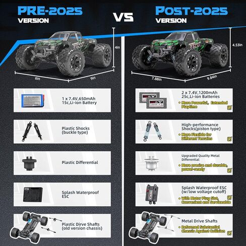 1:18 Scale All Terrain RC Cars, 40 KPH High Speed 4WD Electric Vehicle with 2.4 GHz Remote Control, 4X4 Waterproof Off-Road Truck with Two Rechargeable Batteries in Saudi Arabia