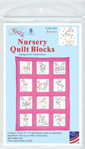 Bunnies Nursery Quilt Blocks in Saudi Arabia