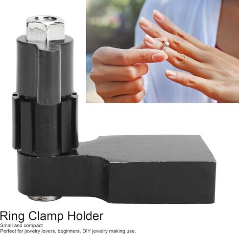 Brrnoo Ring Fixture Clamp Holders, Jewelry Ring Fixed Setting Polishing Engraving Tool Kit(Black) in Saudi Arabia