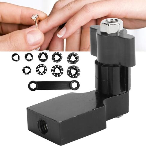 Brrnoo Ring Fixture Clamp Holders, Jewelry Ring Fixed Setting Polishing Engraving Tool Kit(Black) in Saudi Arabia