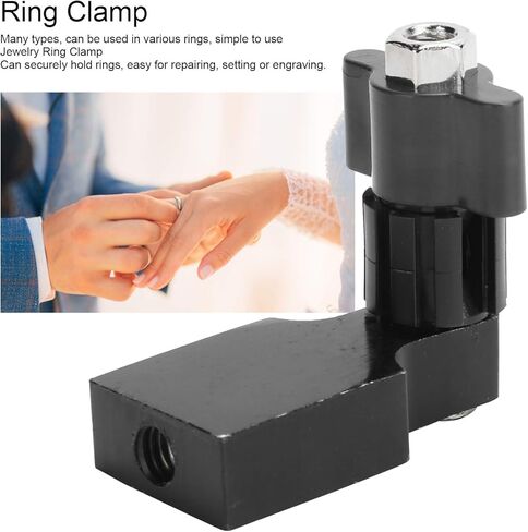 Brrnoo Ring Fixture Clamp Holders, Jewelry Ring Fixed Setting Polishing Engraving Tool Kit(Black) in Saudi Arabia