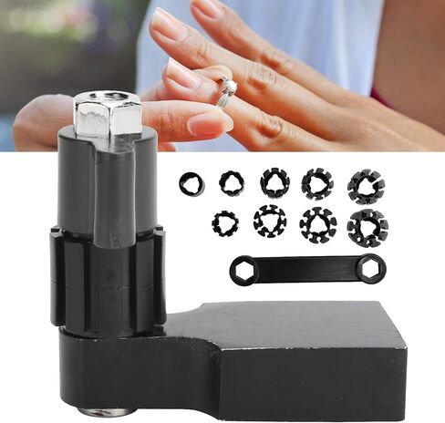 Brrnoo Ring Fixture Clamp Holders, Jewelry Ring Fixed Setting Polishing Engraving Tool Kit(Black) in Saudi Arabia