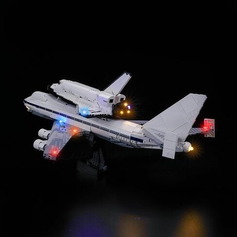إضاءة BrickBling متوافقة مع طائرات Lego Shuttle Carrier، مجموعة إضاءة إبداعية متوافقة مع Lego 10360 - لا تأتي مع النموذج (الإصدار الكلاسيكي) in Saudi Arabia
