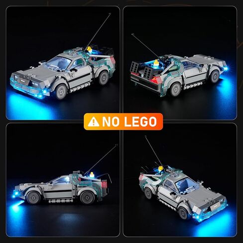 ضوء LED LIGHTAILING لآلة الزمن Lego-77256 من العودة إلى المستقبل - سهل التركيب، أسلاك مخفية، ديكور منزلي وجاهز للهدايا (النموذج غير متضمن) in Saudi Arabia
