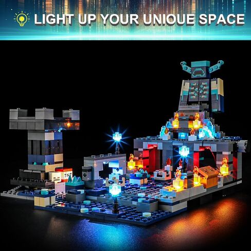 مجموعة إضاءة LED لـ Lego 21246 Minecraft The Deep Dark Battle، متوافقة مع نموذج مكعبات البناء Lego 21246 (لا تتضمن مجموعة الكتل) in Kuwait