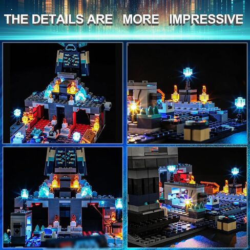 مجموعة إضاءة LED لـ Lego 21246 Minecraft The Deep Dark Battle، متوافقة مع نموذج مكعبات البناء Lego 21246 (لا تتضمن مجموعة الكتل) in Kuwait