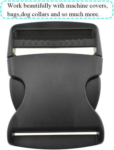 2" Width Quick Side Release Buckles Speedy Pinch Single Loop End Hold Tight Withstand Constant Motion Strong Plastic Clips Snaps 6 PCS for Nylon Webbing Strap Backpack Costume Dog Collars in Saudi Arabia