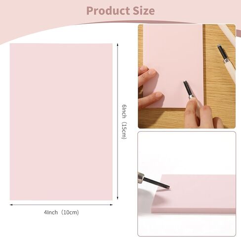 8 Pack 4"x6" Pale Pink Linoleum Blocks for Printmaking, Rubber Stamp Carving Blocks Linoleum Carving Tools for Stamp Maker Printmaking Supplies in Saudi Arabia