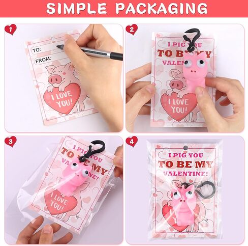 28 حزمة من بطاقات عيد الحب للأطفال في الفصل الدراسي، هدايا عيد الحب للأطفال في المدرسة مع سلسلة مفاتيح على شكل حيوانات عين البوب، مجموعة هدايا عيد الحب لفصل عيد الحب، بطاقات تبادل هدايا الحفلات in Kuwait