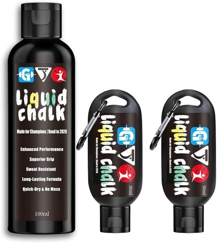 Liquid Chalk Mess-Free Gym Chalk 7’s Quick-Drying for Weightlifting, Gymnastics, Rock Climbing, Pole Dancing Sweat Resistant and Long Lasting for Stronger Hand in Kuwait