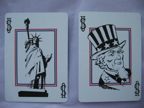 Bicycle Red, White and Blue Series 1 Map USA Design Playing Cards in Saudi Arabia