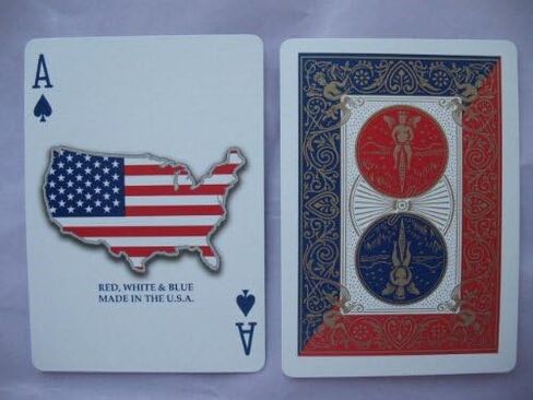 Bicycle Red, White and Blue Series 1 Map USA Design Playing Cards in Saudi Arabia