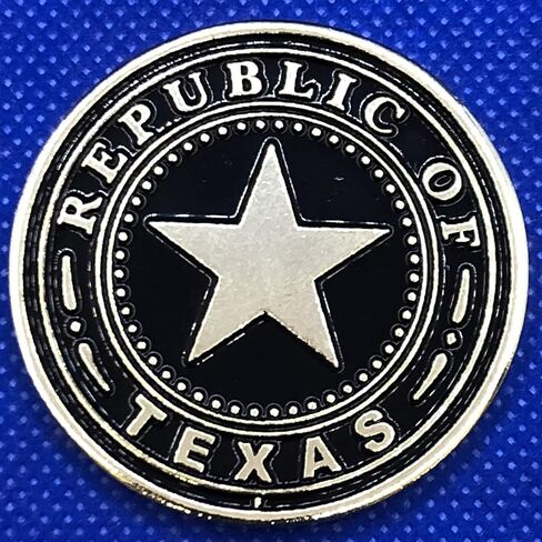 Seal of The Republic of Texas Challenge Coin - Seal of The Republic of Texas, 1.5 Oz, Commemorative Coin, Republic of Texas, Six Flags of Texas, Texas State Seal. Texas Challenge Coin in Saudi Arabia