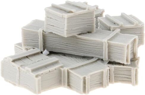 Miniature Equipment Crates in 1/35 Scale Unpainted Set in Saudi Arabia
