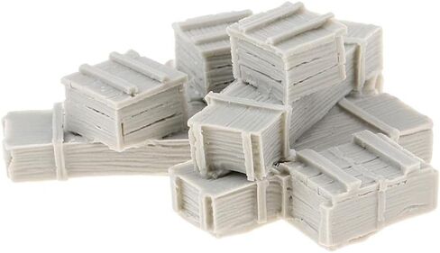 Miniature Equipment Crates in 1/35 Scale Unpainted Set in Saudi Arabia