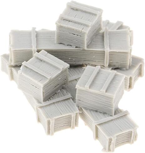 Miniature Equipment Crates in 1/35 Scale Unpainted Set in Saudi Arabia