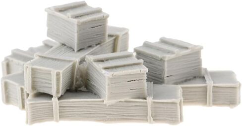 Miniature Equipment Crates in 1/35 Scale Unpainted Set in Saudi Arabia