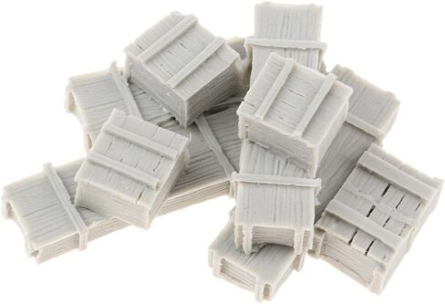 Miniature Equipment Crates in 1/35 Scale Unpainted Set in Saudi Arabia