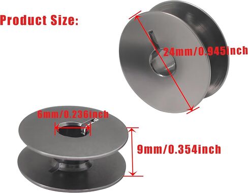 Fbshicung 10PCS Jumbo Bobbin #770591001 Compatible with Janome Brand MB4S, MB-7,HD9 V1(not V2) Elna Brand 940S 970 in Saudi Arabia