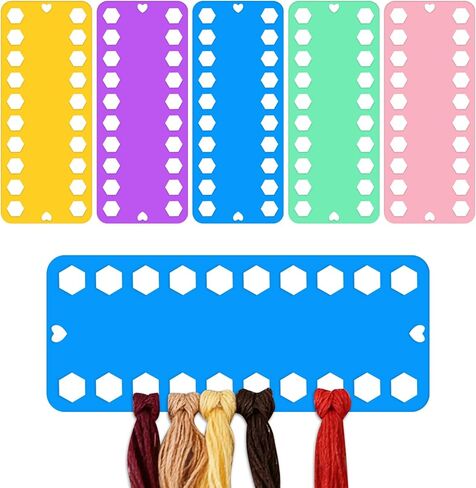 5 PCS Floss Bobbin, Plastic Sewing Thread Winding Plate Board Card for Cross Stitch Embroidery Thread Bobbins Organizer Craft in Saudi Arabia