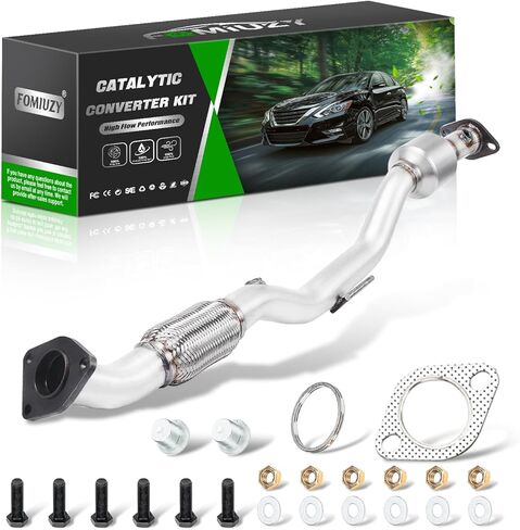 FOMIUZY High Flow Front Catalytic Converter Kit Direct-Fit Nissan Altima 2007 2008 2009 2010 2011 2012 2013 2.5L Replaces 674-933 140E2-ZX31E(EPA Compliant) in Kuwait