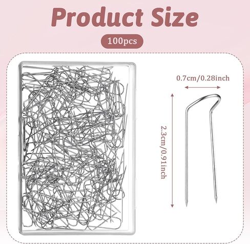 cobee 200Pcs U Pins for Crafts, Pins Sewing, Fork Pin for Quilting Double Blocking Fabric Pining, Floral Pin Foam for DIY Sewing Jewelry Craft Making Holiday Arrangements in Saudi Arabia